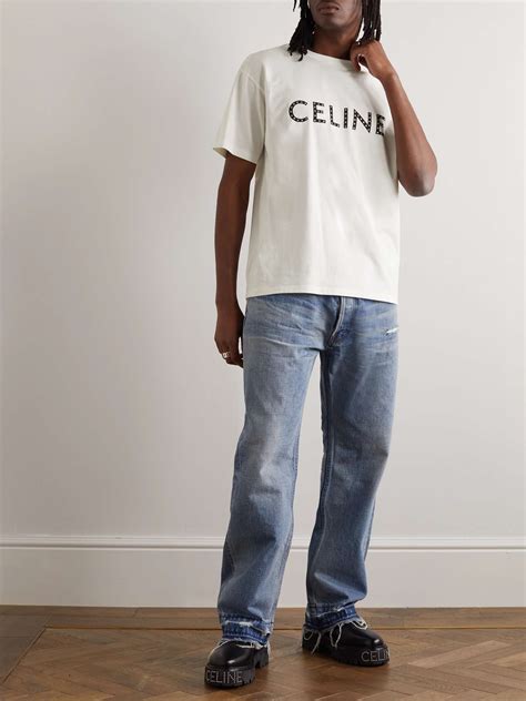 celine t shirt green|Celine t shirts for men.